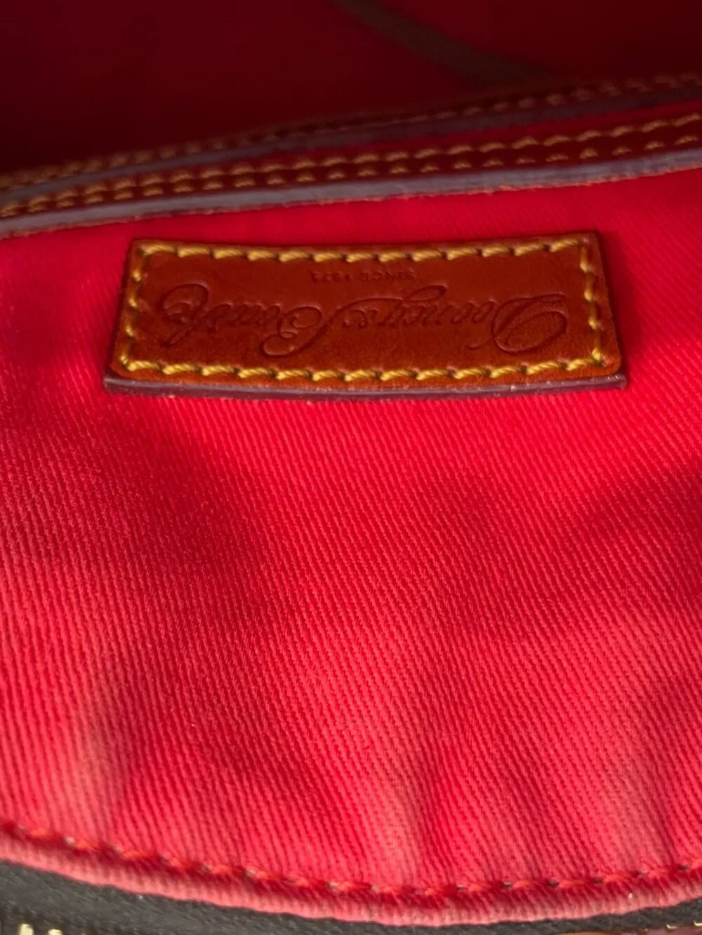 Dooney & Bourke Monogram Domed Satchel Signature Print